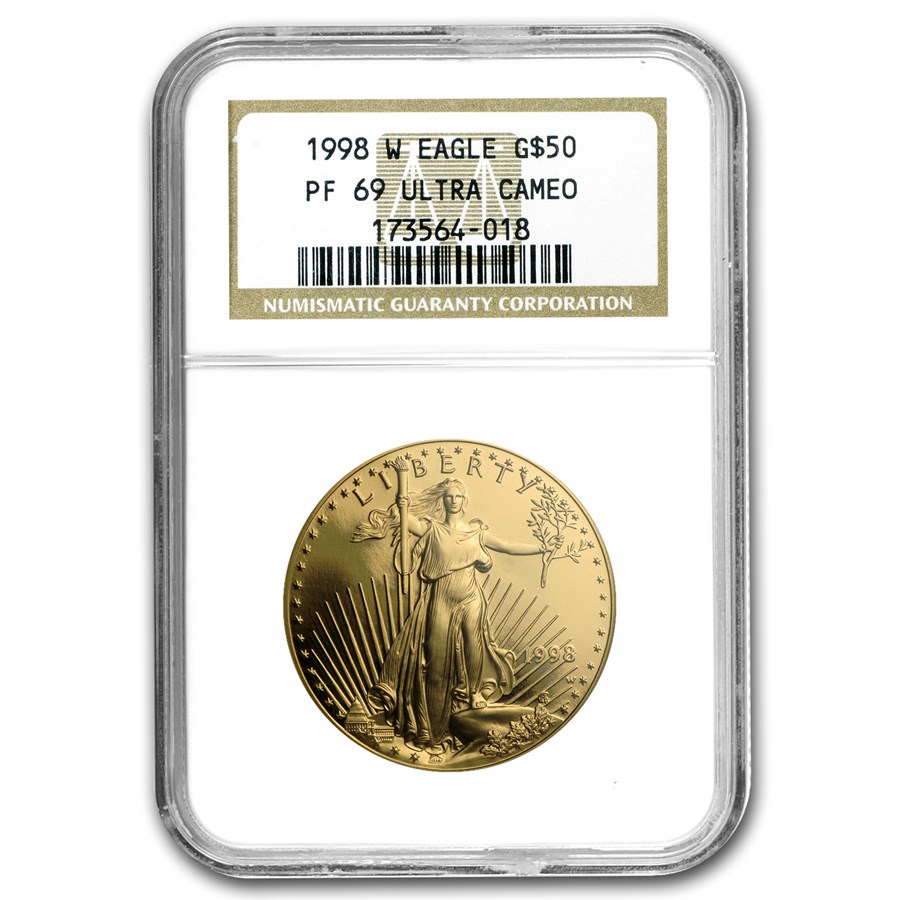 1998-W 1 oz Proof American Gold Eagle PF-69 NGC