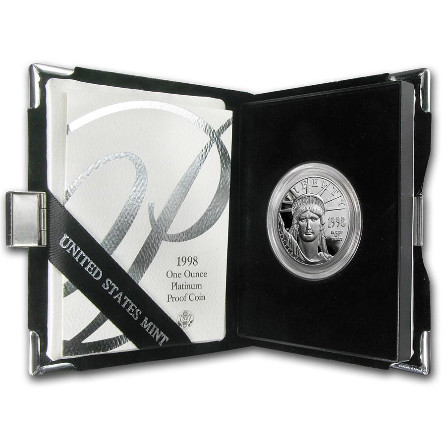 1998-W 1 oz Proof American Platinum Eagle (w/Box & COA)