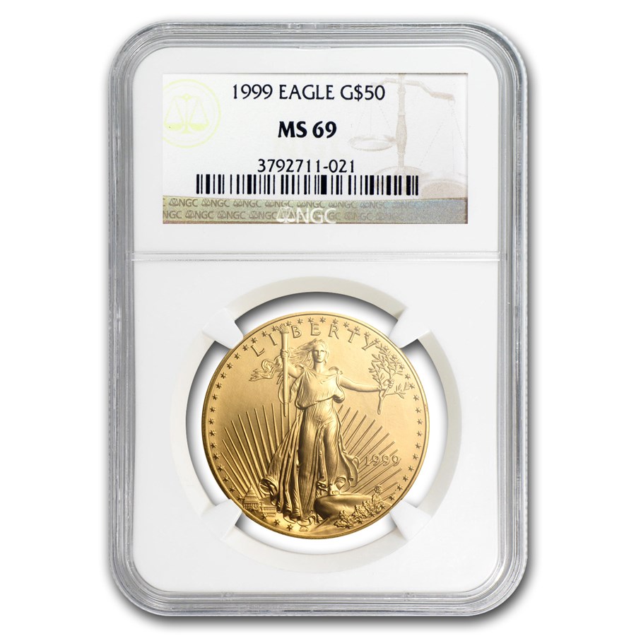 1999 1 oz American Gold Eagle MS-69 NGC