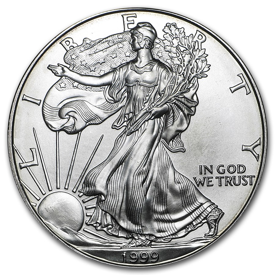 1999 Silver Eagle Coin American Eagle Silver Dollar APMEX