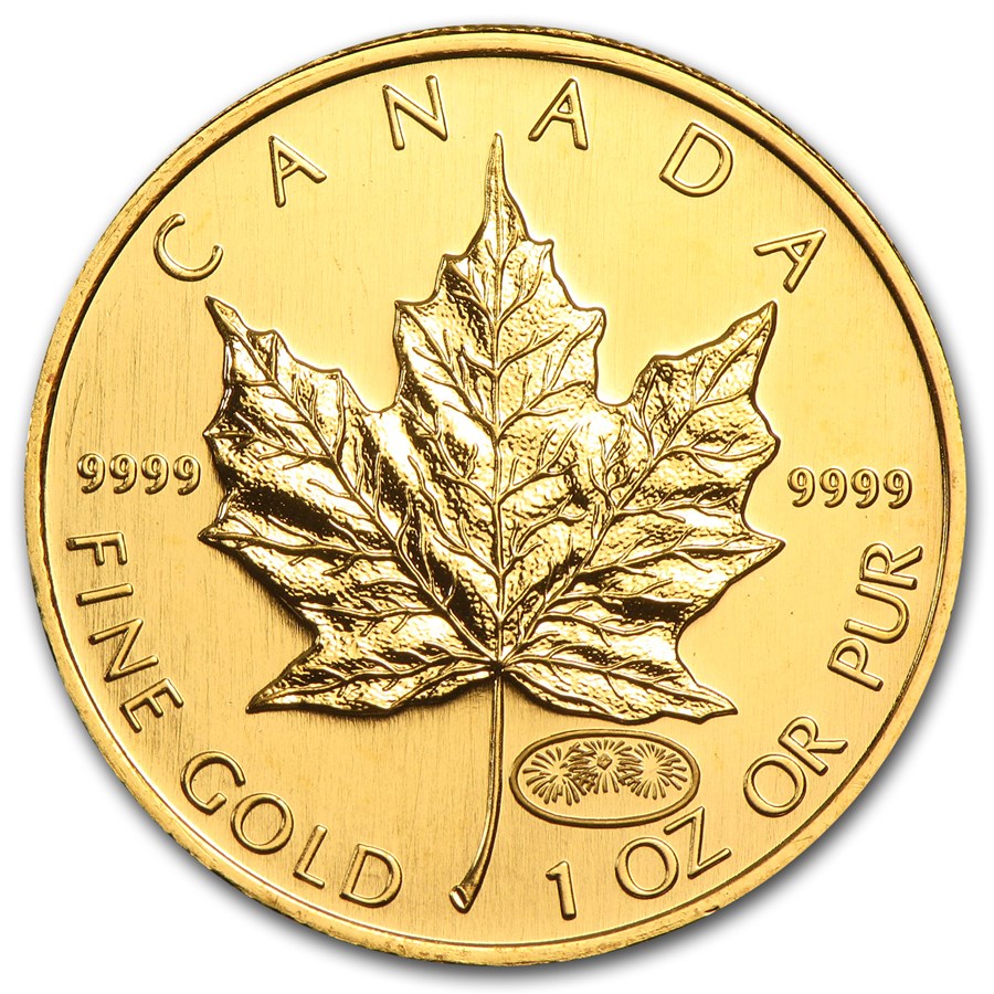 Buy 1999/2000 Canada 1 oz Gold Maple Leaf Fireworks Privy BU | APMEX