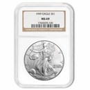 1999 American Silver Eagle MS-69 NGC