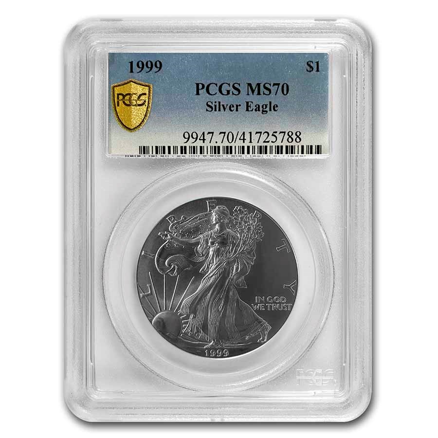 1999 American Silver Eagle MS-70 PCGS