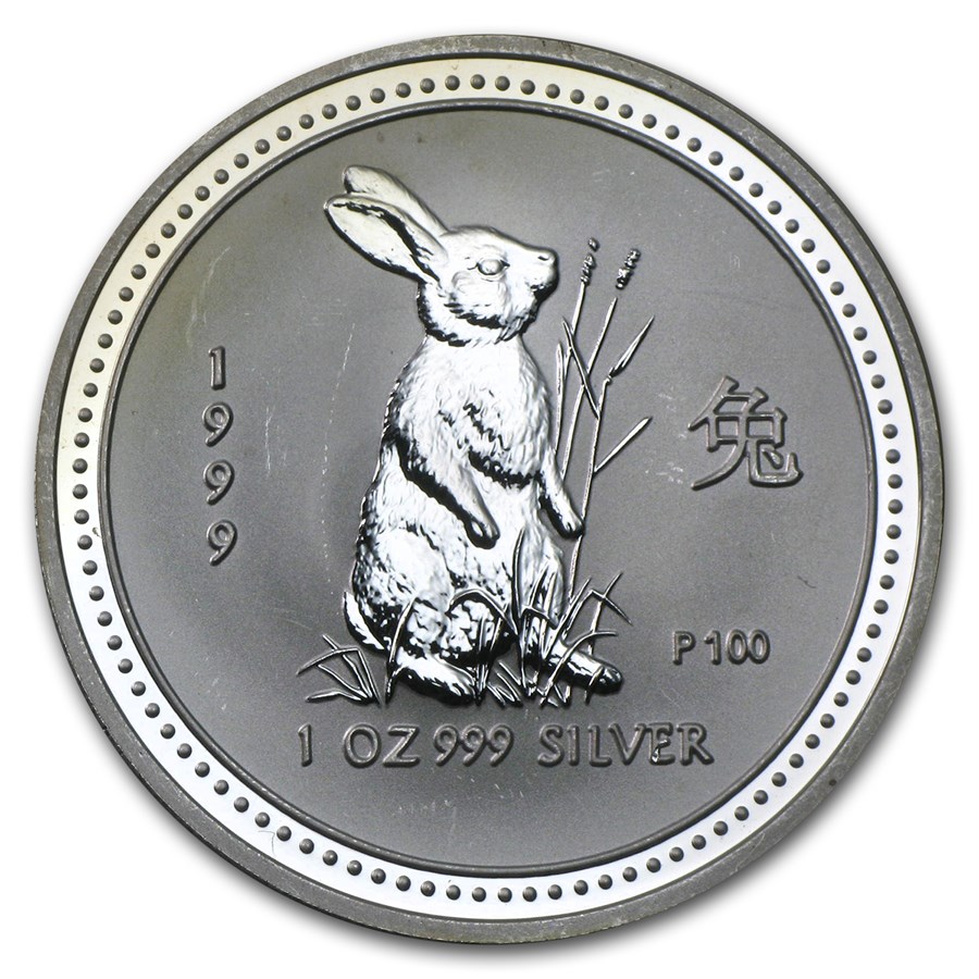 Buy 1999 Australia 1 oz Silver Year of the Rabbit (Abrasions) | APMEX