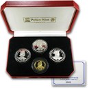 1999 Gibraltar 4-Coin Au/Ag Crown Jewels Proof Set (w/Box & COA)