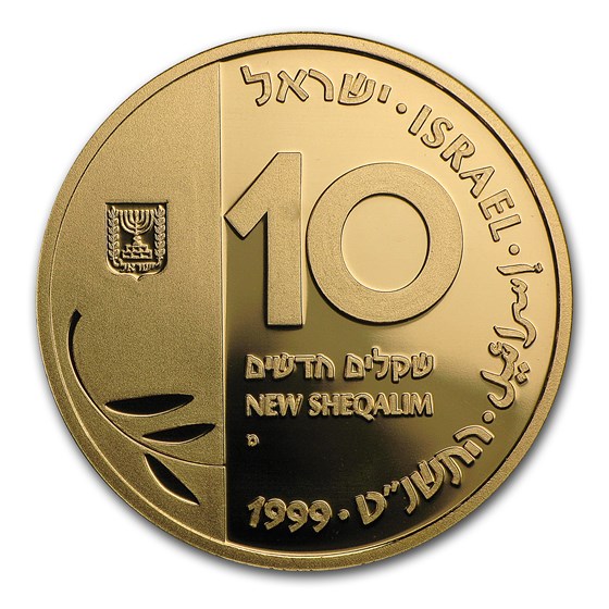 Buy 1999 Israel Proof Gold 10 Sheqalim 2000 Millennium Coin | APMEX