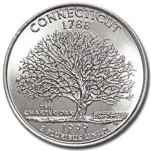 1999-P Connecticut State Quarter BU