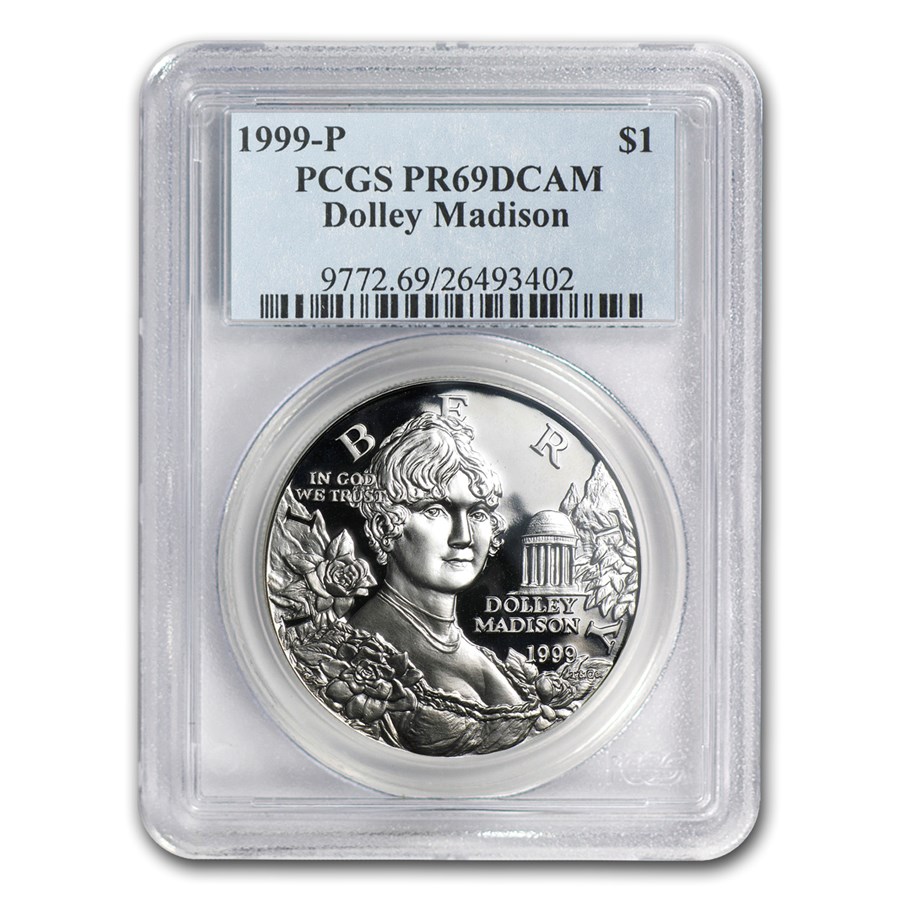 1999-P Dolley Madison $1 Silver Commem PR-69 PCGS