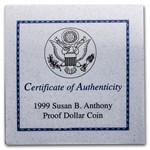 1999-P SBA Dollar Gem Proof (w/Box & COA)