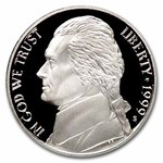 1999-S Jefferson Nickel 40-Coin Roll Proof