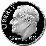 1999-S Silver Roosevelt Dime Gem Proof