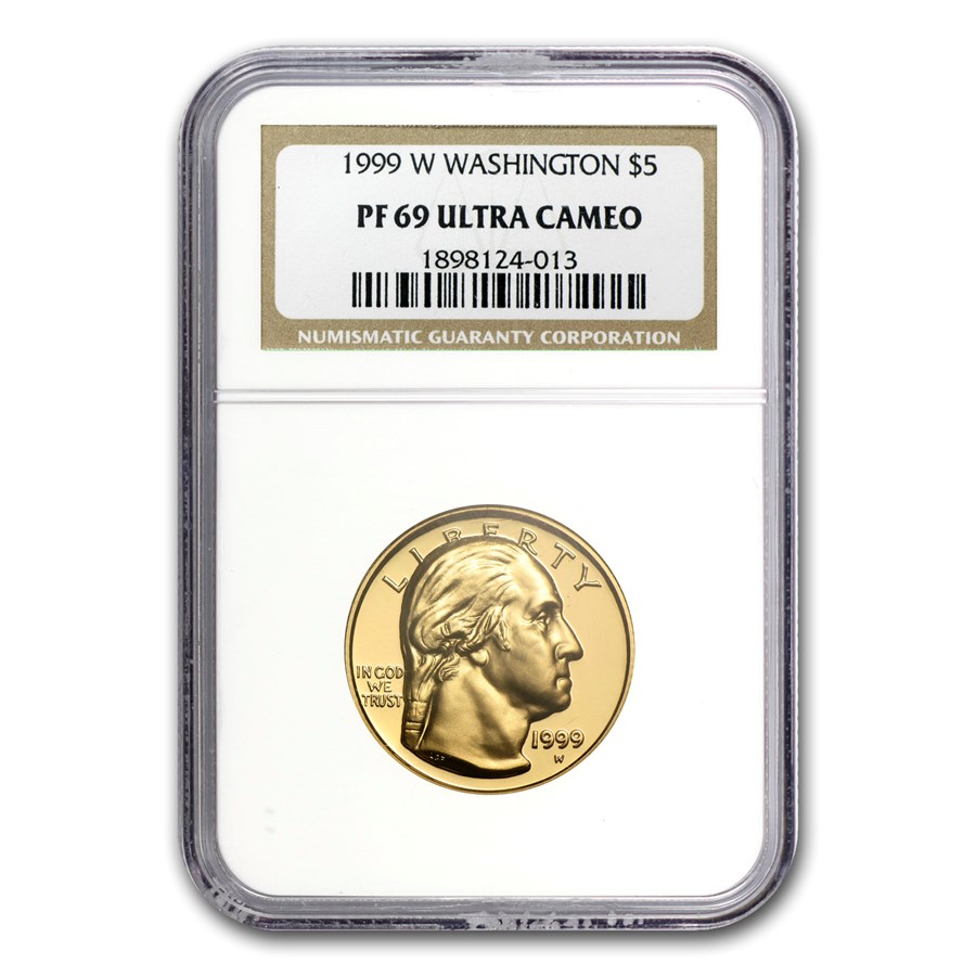 1999-W Gold $5 Commem George Washington PF-69 NGC