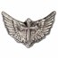 2.25 oz Hand Poured Silver Winged Cross