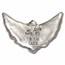 2.25 oz Hand Poured Silver Winged Cross