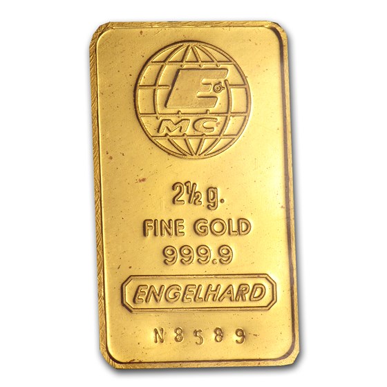 Buy 2.5 gram Gold Bar - Engelhard (In Assay Card) | APMEX