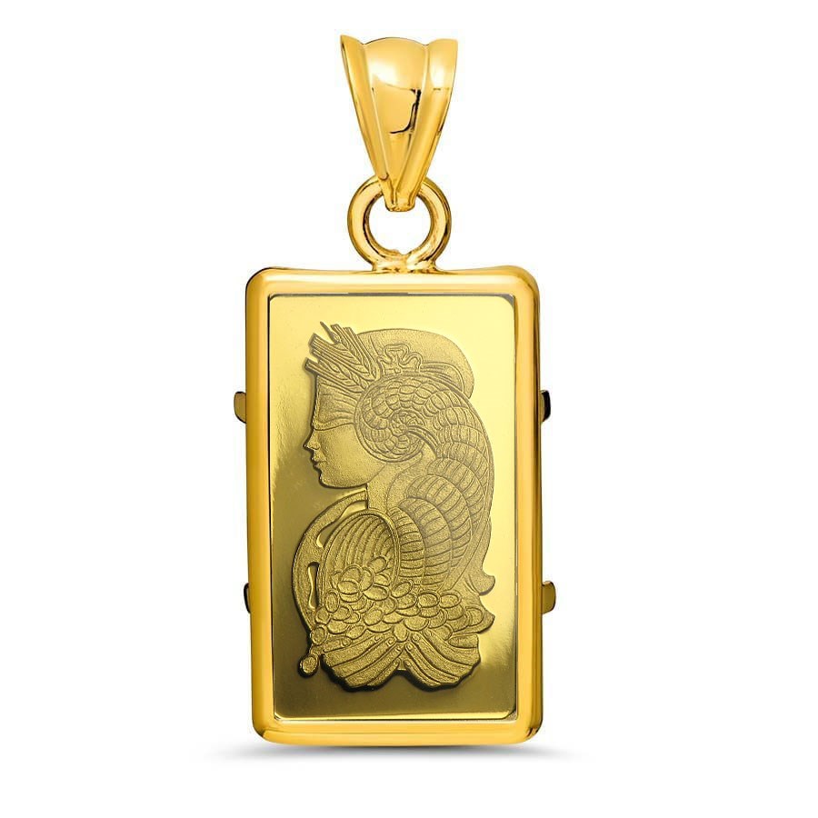 2.5 gram Gold Pendant - PAMP Suisse Fortuna Pendant