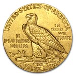 $2.50 Indian Gold Quarter Eagle AU (Random Year)