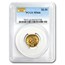 $2.50 Liberty Gold Quarter Eagle MS-66 NGC/PCGS