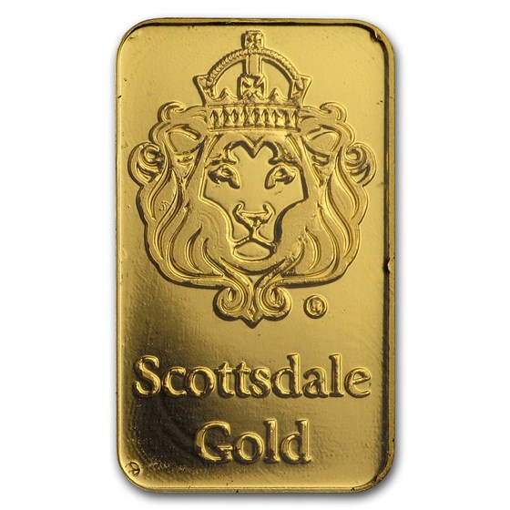 Buy 2 gram Gold Bar - Scottsdale Mint Gold Bar | APMEX