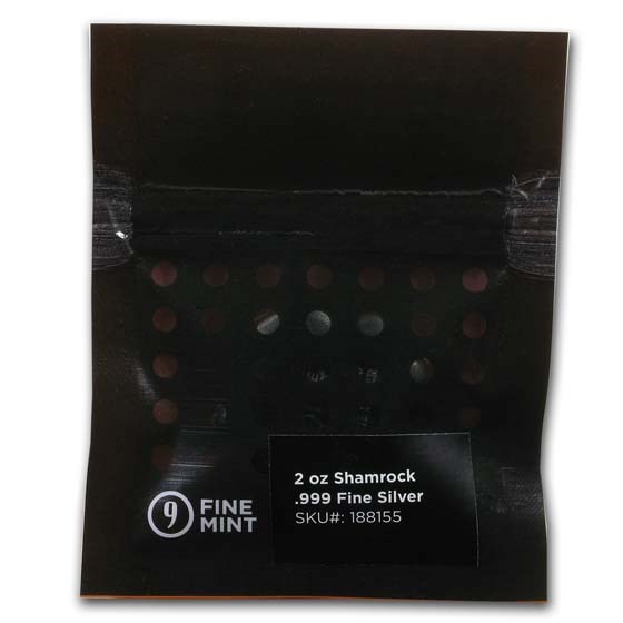 Buy 2 oz Hand Poured Silver - 9Fine Mint (Shamrock Clover) | APMEX