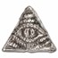 2 oz Hand Poured Silver - Dragon Eye Triangle