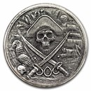 2 oz Hand Poured Silver Round - Salty Seas