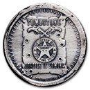 2 oz Hand Poured Silver Round - Tombstone
