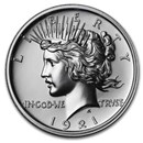 2 oz Silver High Relief Round - 1921 Peace Dollar