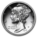 2 oz Silver High Relief Round - Mercury Dime