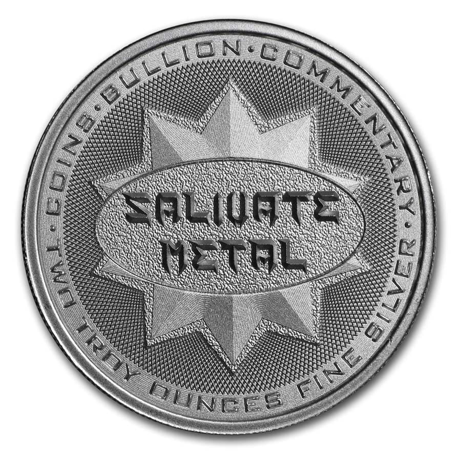 2 oz Silver High Relief Round - Salivate Metal