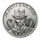 2 oz Silver HR Round - Vintage Horror Series: Dr. Jekyll & Hyde