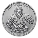 2 oz Silver HR Round - Vintage Horror Series: The Wolfman
