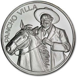 Buy 2 oz Silver Round Pancho Villa w Eagle APMEX