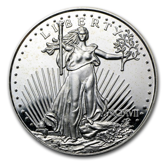 Buy 2 oz Silver Round - Saint-Gaudens $20 Gold Replica (MCMVII) | APMEX