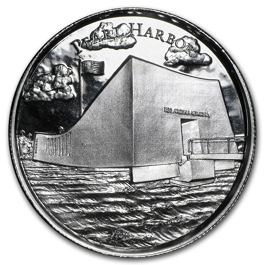 2 oz Silver UHR Round - American Landmark Series: Pearl Harbor