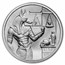 2 oz Silver UHR Round - Egyptian Gods Series: Anubis MS-70 NGC