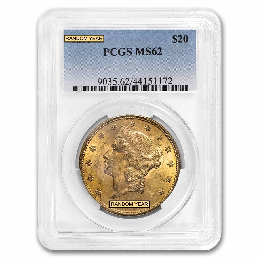 $20 Liberty Gold Double Eagle MS-62 PCGS (Pre-1900)