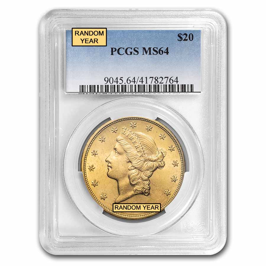 Buy $20 Liberty Gold Double Eagle MS-64 PCGS (Random) | APMEX