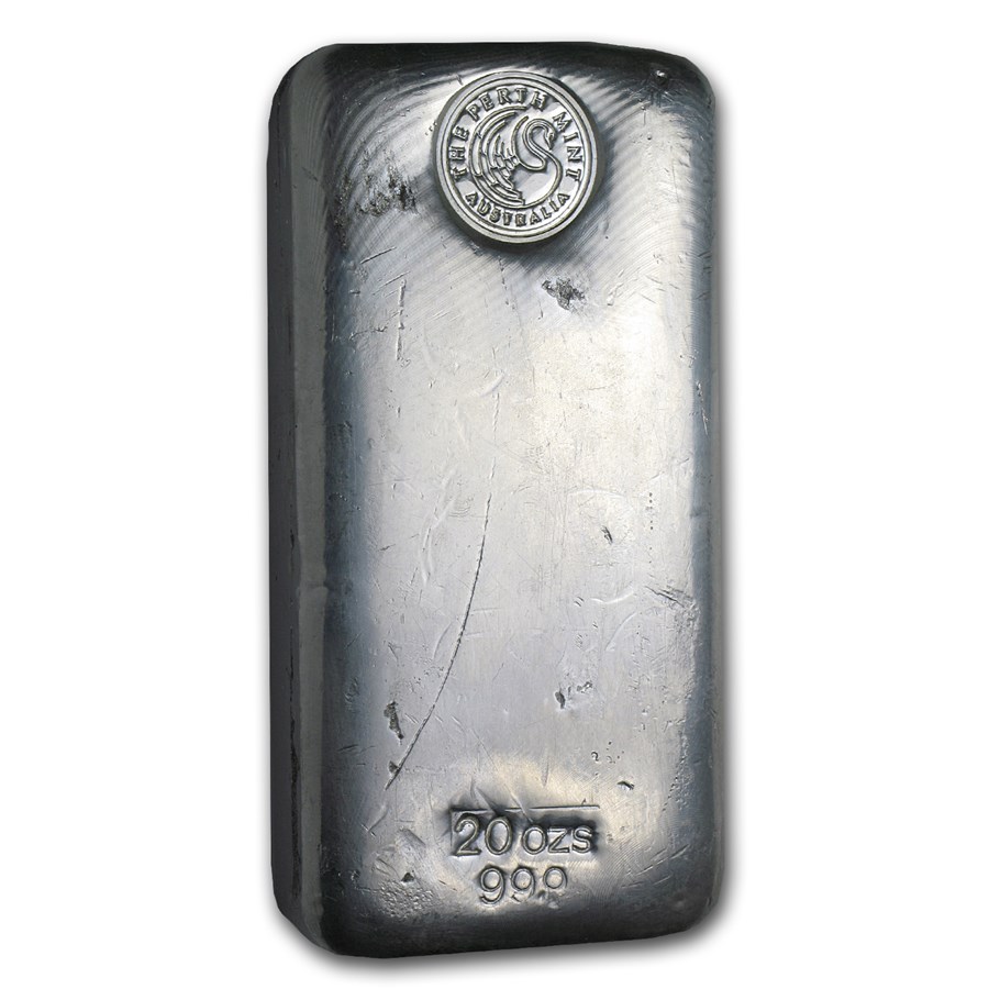 Buy 20 oz Silver Bar Perth Mint (Poured) APMEX