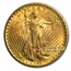 $20 St Gaudens Gold Double Eagle MS-62 PCGS (Rattler, Random)