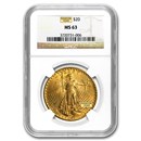 $20 St Gaudens Gold Double Eagle MS-63 NGC (Random)