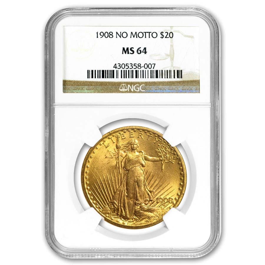 $20 St Gaudens Gold Double Eagle MS-64 NGC (Random)