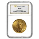 $20 St Gaudens Gold Double Eagle MS-65 NGC (Random)