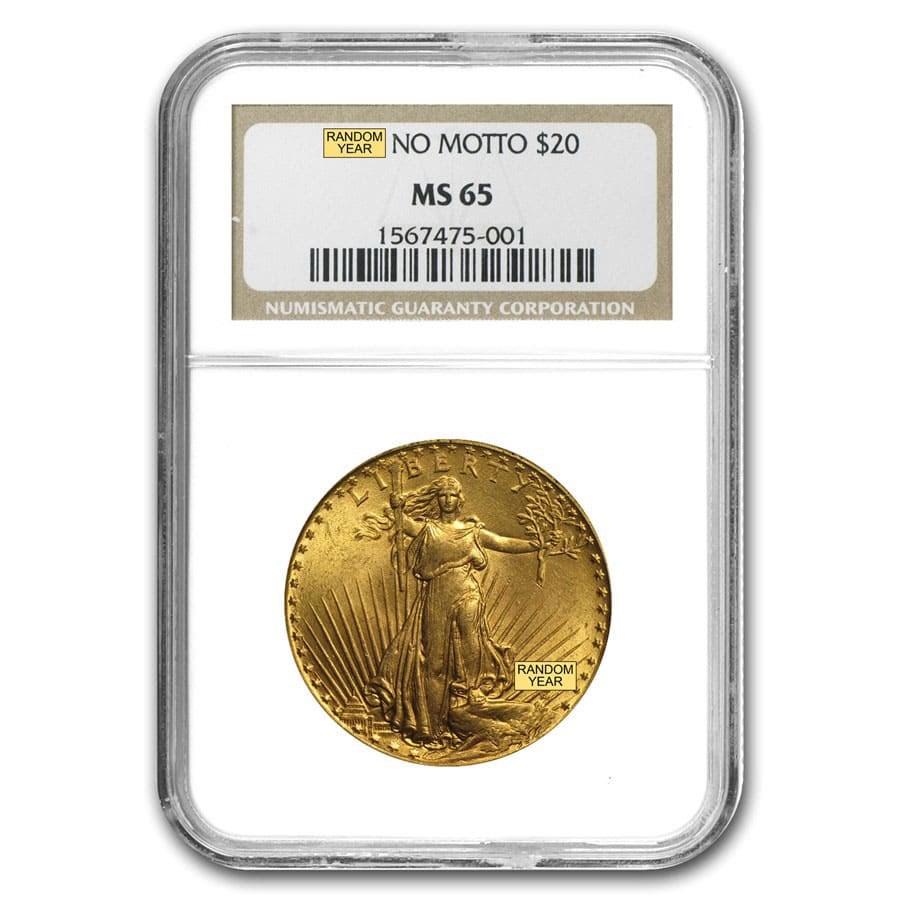 $20 St Gaudens Gold Double Eagle MS-65 NGC (Random)