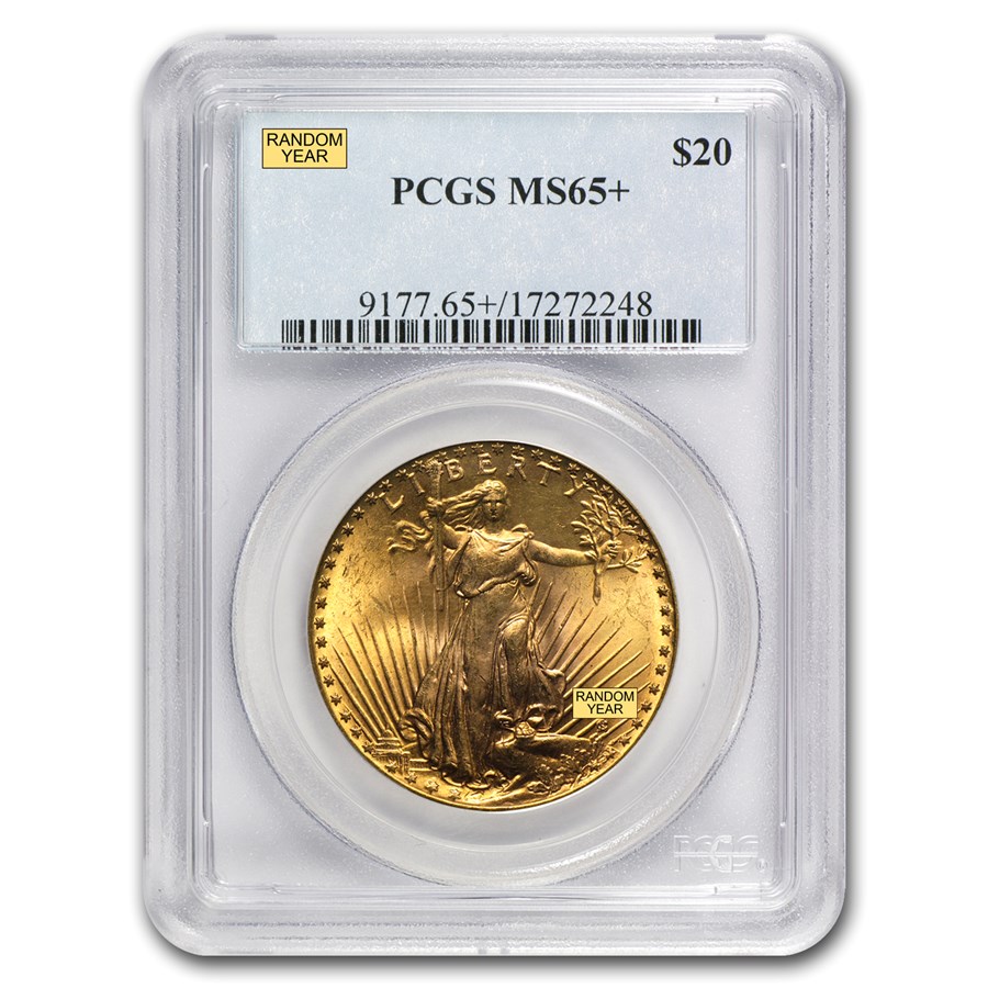 $20 St Gaudens Gold Double Eagle MS-65+ PCGS (Random)