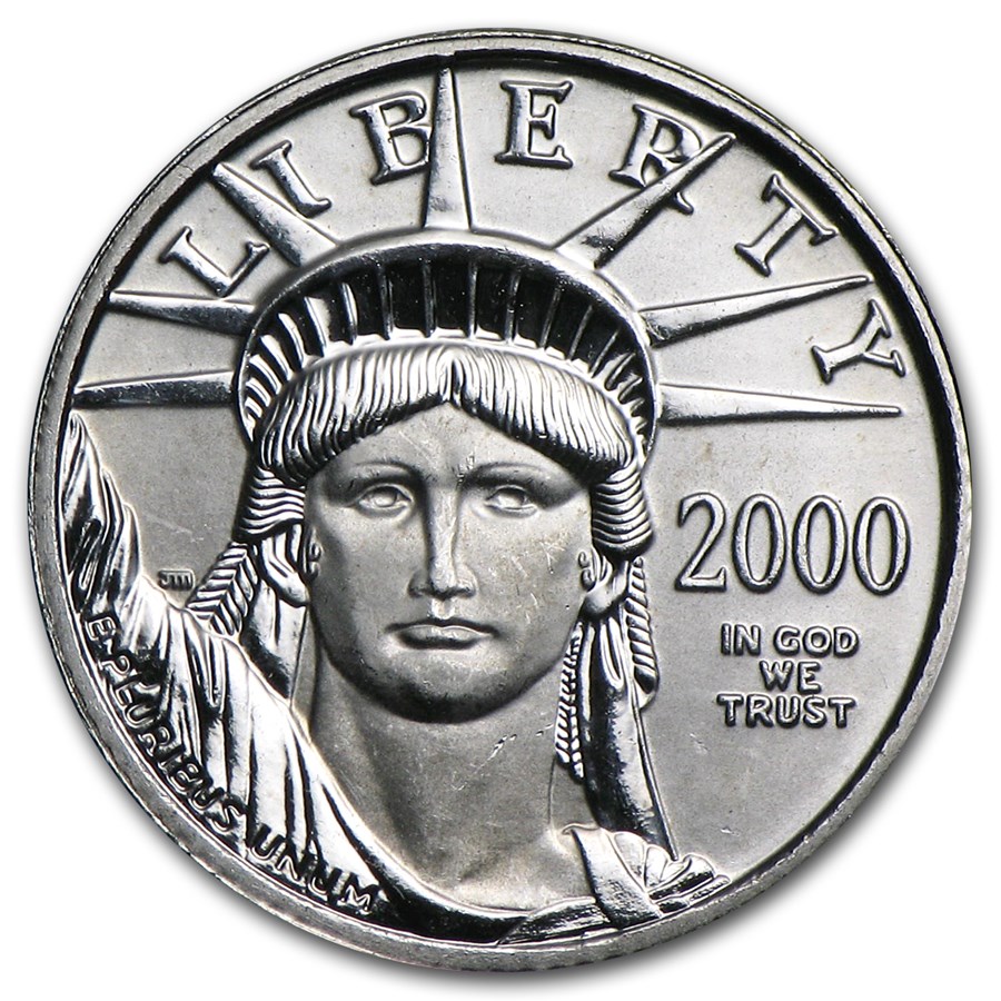 2000 1/10 oz American Platinum Eagle BU