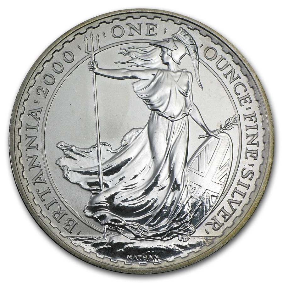 Buy 2000 1 oz Silver Britannia (Abrasions) | APMEX