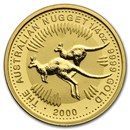 2000 Australia 1/4 oz Gold Nugget BU