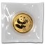 2000 China 1 oz Gold Panda Frosted Ring BU (Sealed)