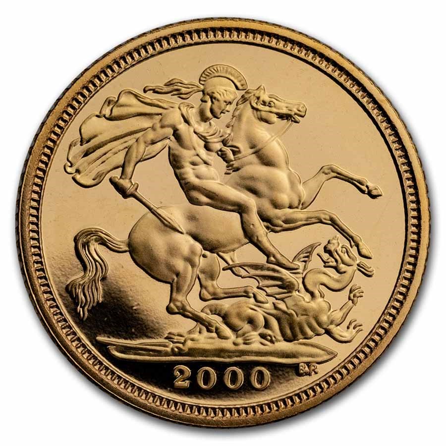 2000 Great Britain Gold 1/2 Sovereign Proof